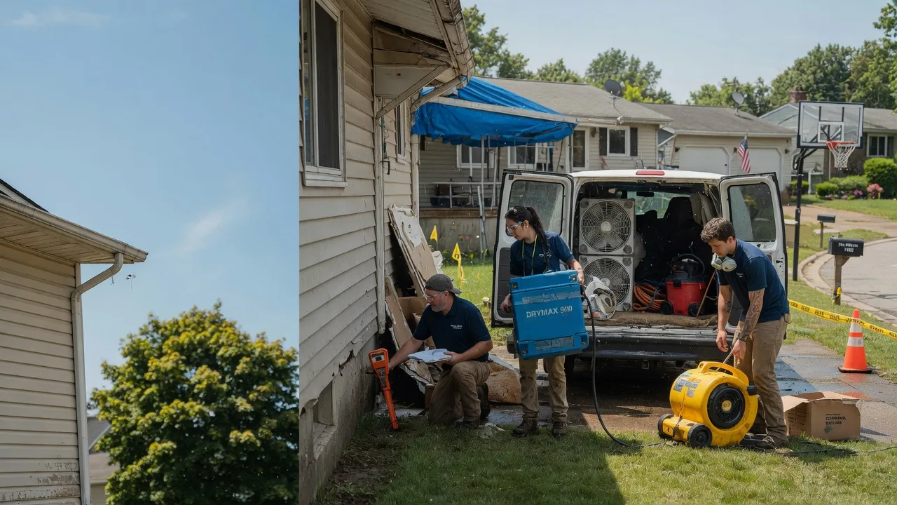 Ceiling Leak Cleanup in North Olmsted, OH near me